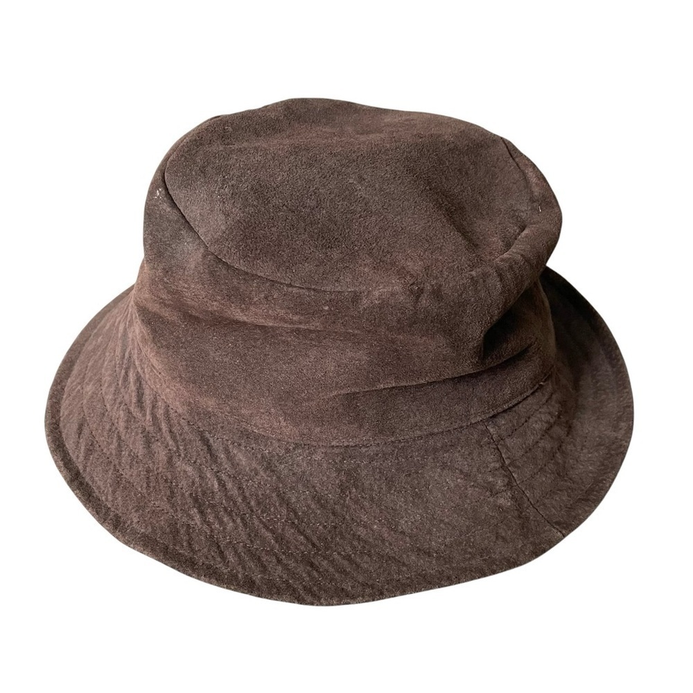 J Crew Brown Suede Bucket Hat Size Small